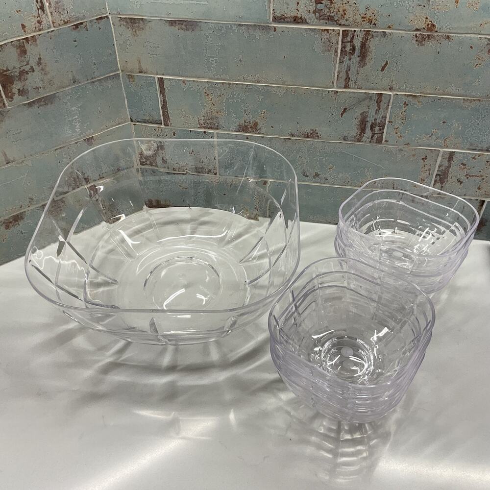 Acrylic Salad or Pasta Serving Set of 7
